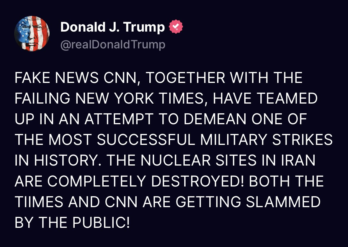 Trump's Explosive Attack on CNN and NY Times Over Iran Ops!