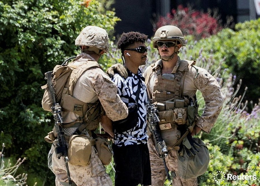 Trump’s Marines Detain Veteran for Crossing Tape: Outrage Erupts!