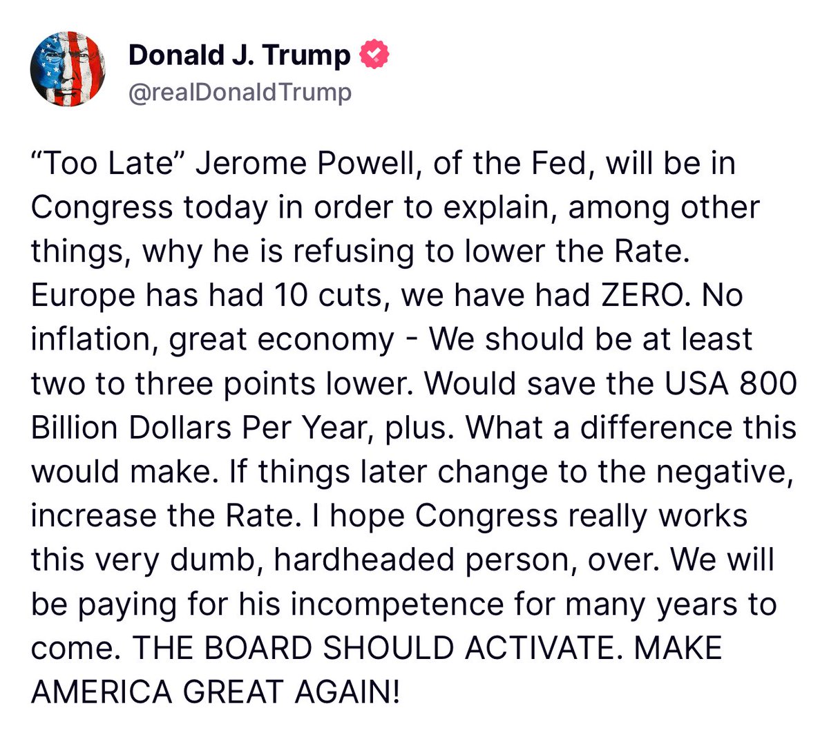 Trump's Midnight Blast: Powell's Incompetence Exposed, Fed Faces Fury!
