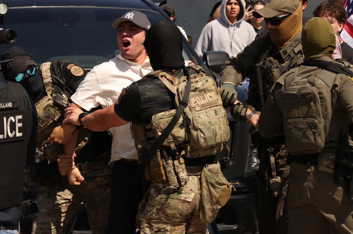 Trump's Secret Police Assault Landscapers in Broad Daylight!