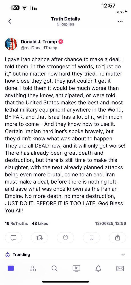 Trump's Stark Warning to Iran: "Opposition Equals Death!"