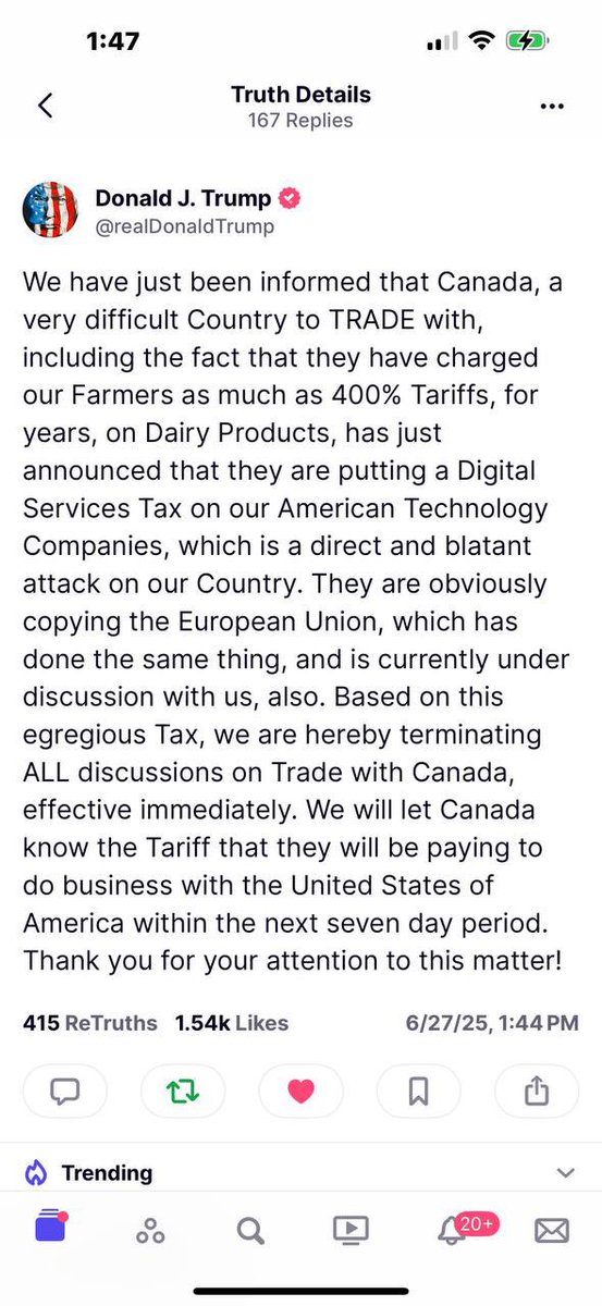 Trump's Trade Talks Collapse: Canada’s Tax Sparks Outrage!