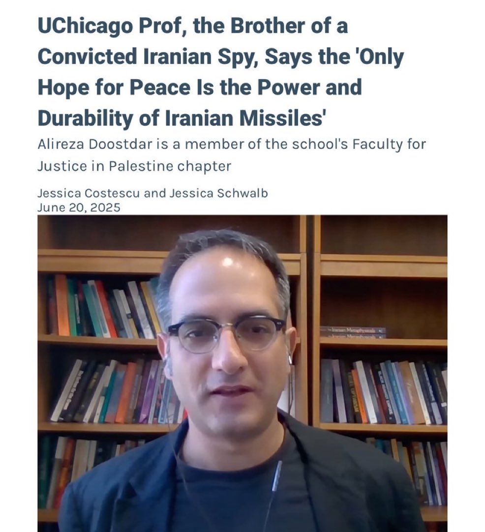 UChicago Professor Praises Iran's Missile Attacks on Israel!