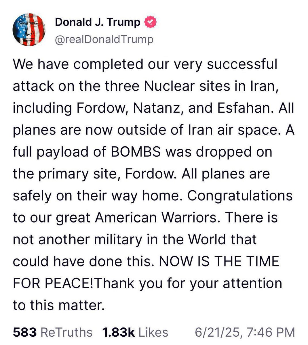 🚨 U.S. Strikes Iran's Nukes! Trump Warns of More Hits Ahead!