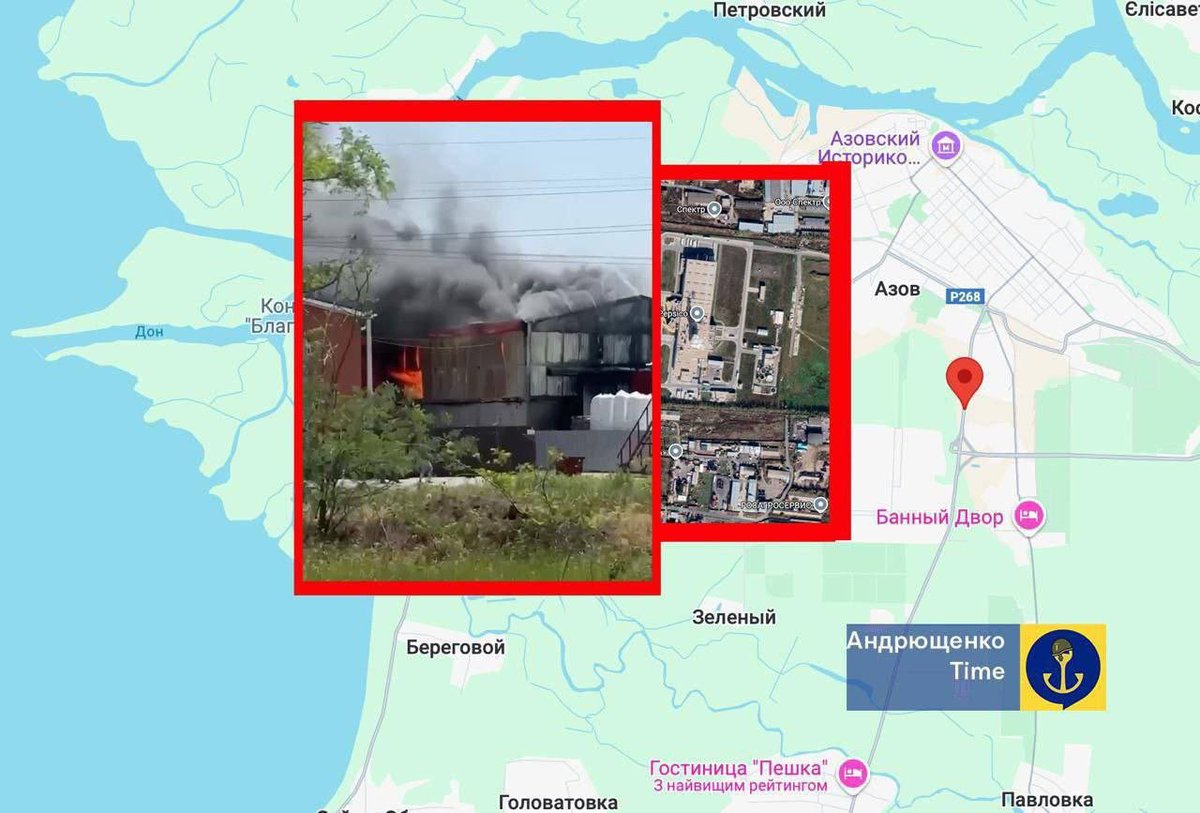 Warehouse of Russian Drone Parts Engulfed in Mysterious Blaze!
