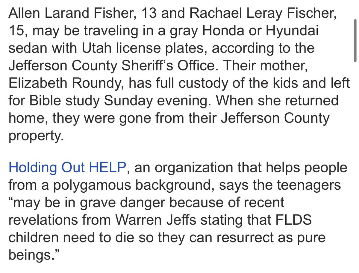 Warren Jeffs Linked to Amber Alert: Missing Idaho Kids in Danger!