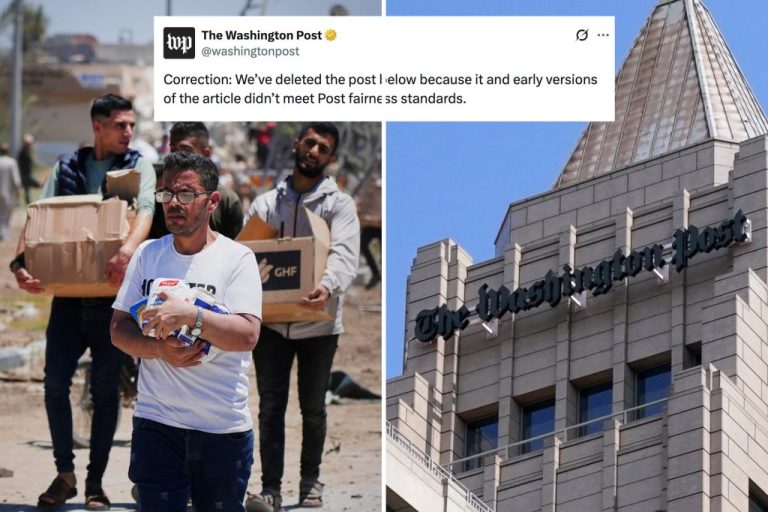 Washington Post Admits Errors in Reporting on Israel-Gaza Conflict