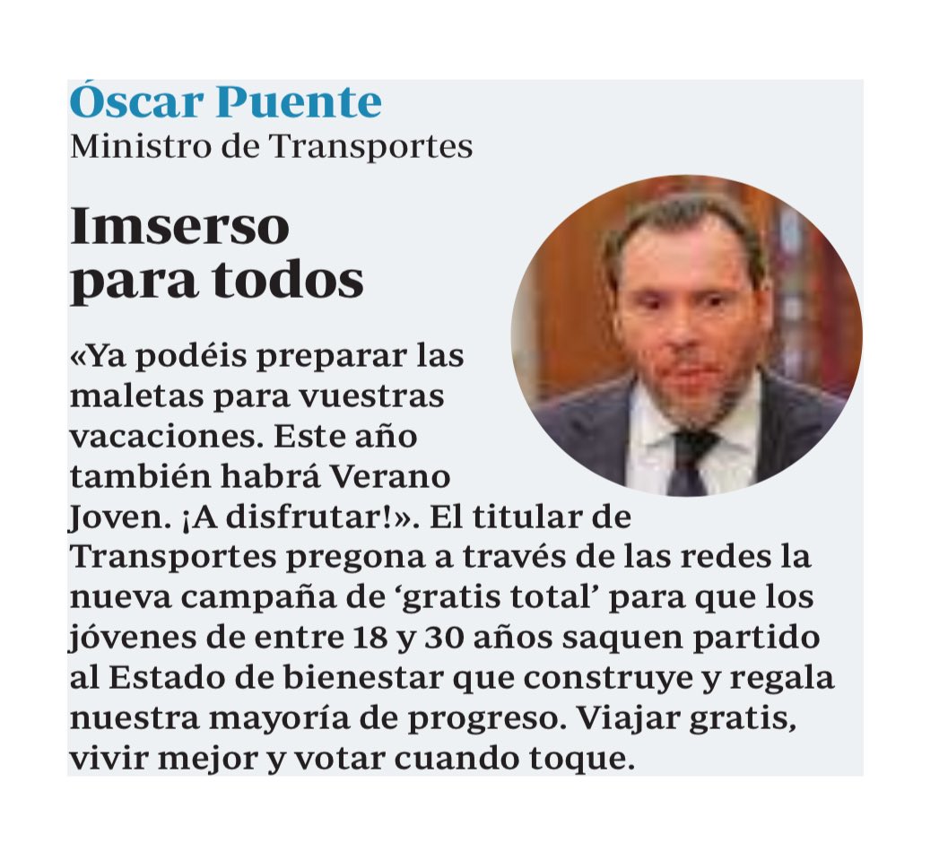 ¡La derecha española rabia! Jóvenes viajan barato, ellos no quieren bienestar