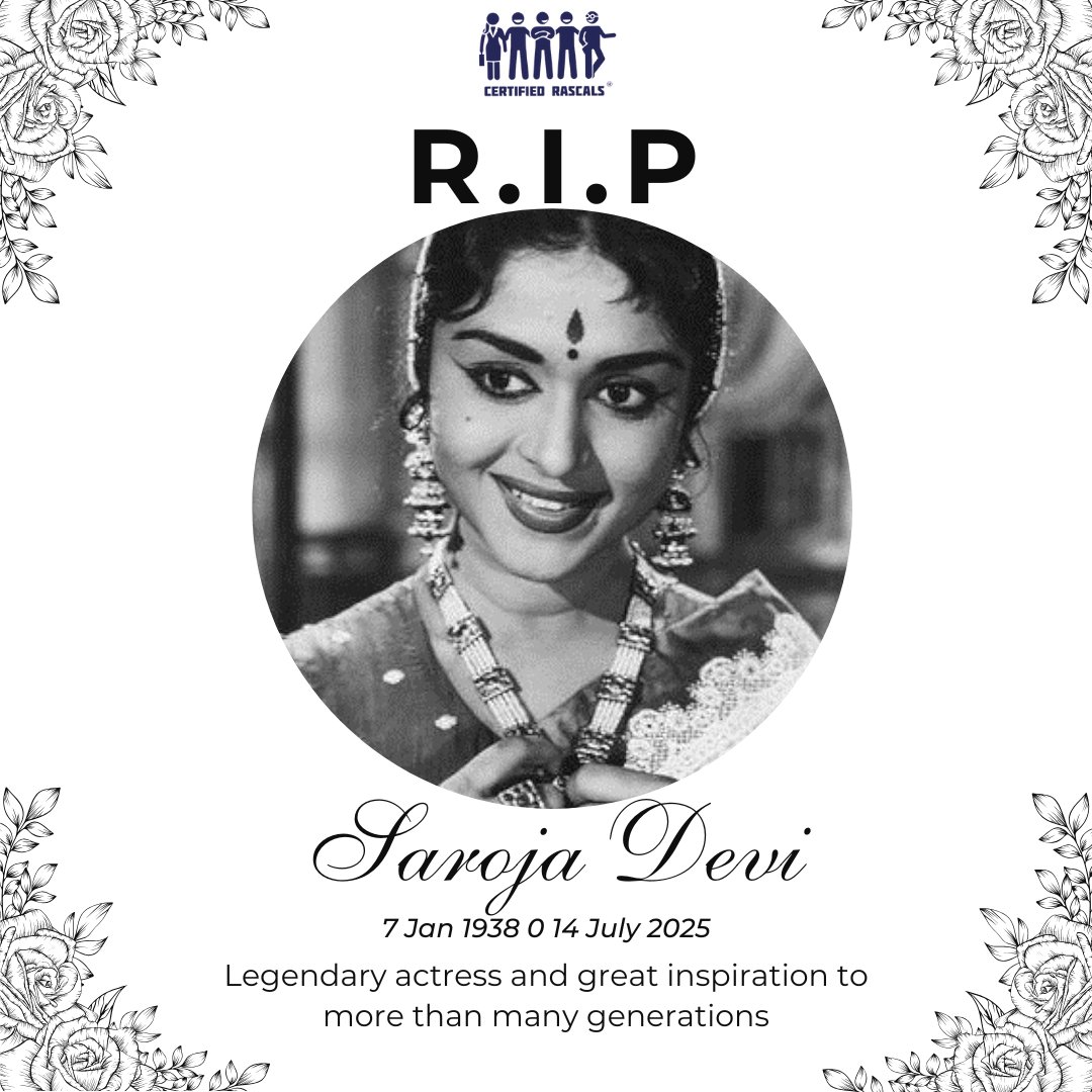 Death - Obituary News: Legendary Actress B. Saroja Devi Passes Away at 87