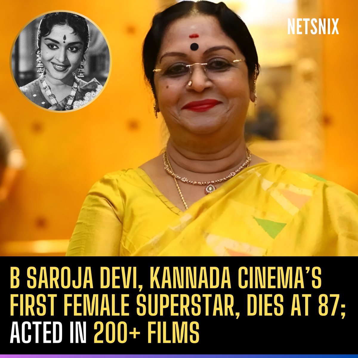 Death - Obituary News: Legendary Actress B Saroja Devi Passes Away at 87