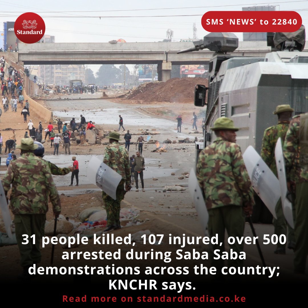 31 Dead, 107 Hurt, 500+ Arrested: Saba Saba Chaos Unleashed!