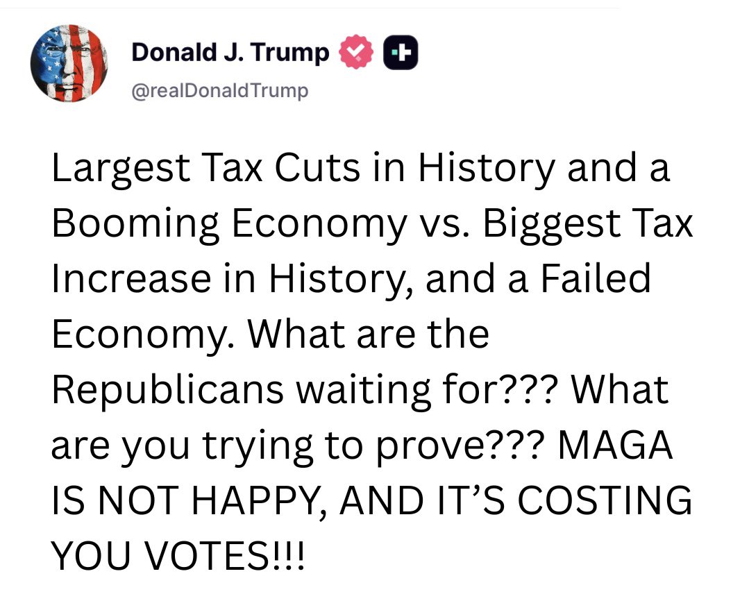 🚨BREAKING: Trump Slams GOP for Blocking Tax Cuts & Agenda!