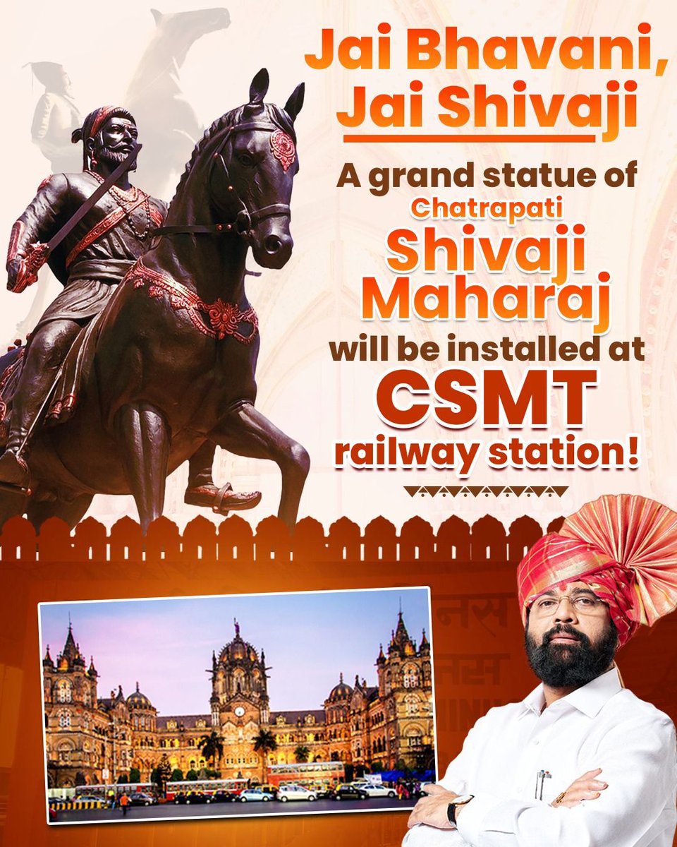 Controversial Shivaji Statue Sparks Debate at CSMT Station! —  Breaking News Update, Shivaji Maharaj Statue Unveiling, CSMT Heritage Celebration