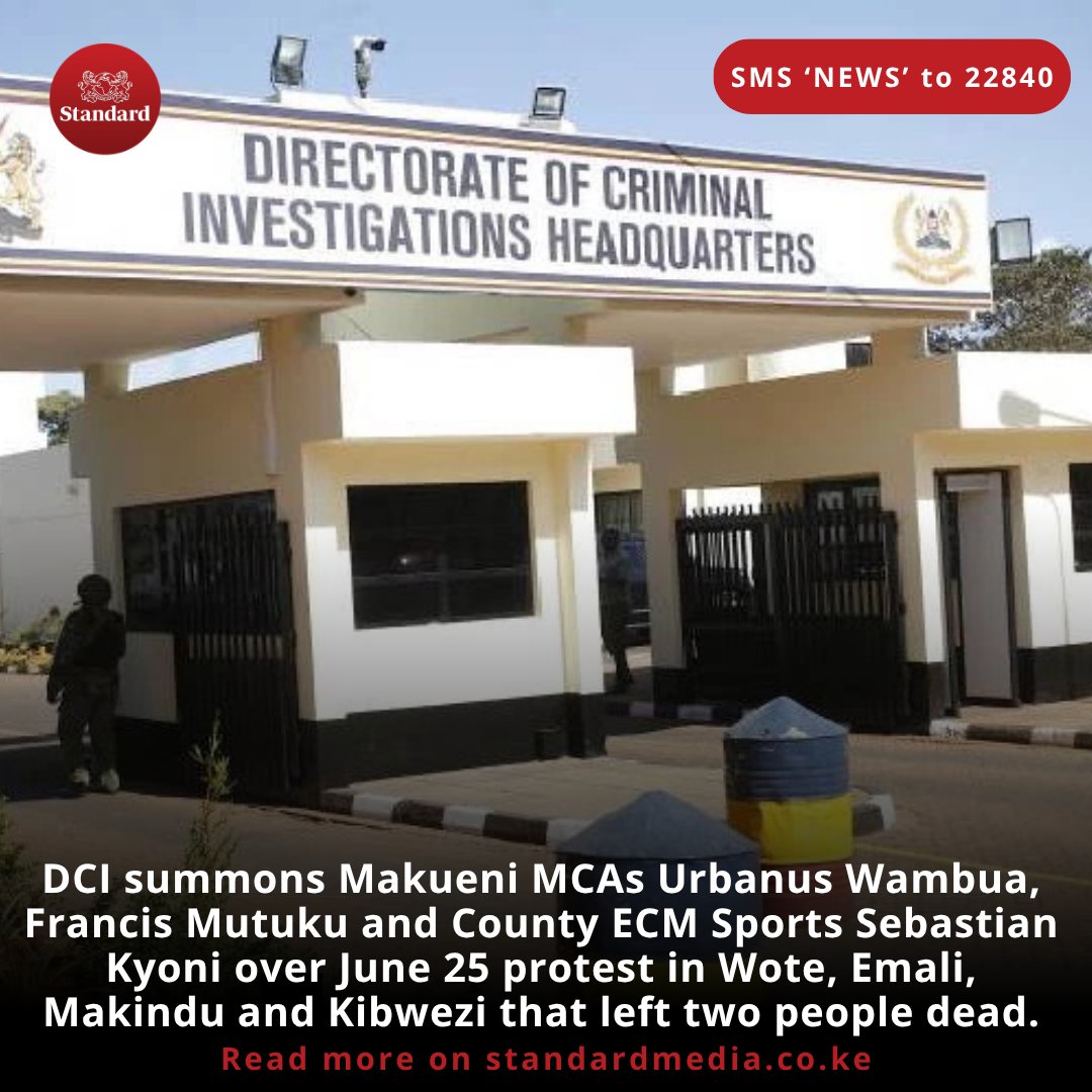 DCI Summons Makueni MCAs After Deadly Protest—Scandal Erupts!