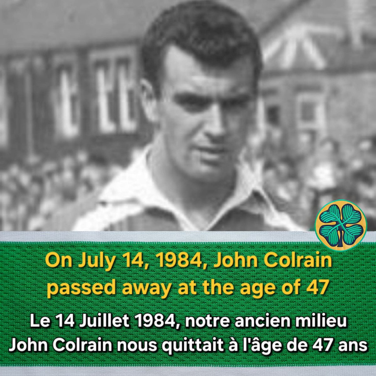 Death - Obituary News: Celtic Legend John Colrain Passes Away at 47