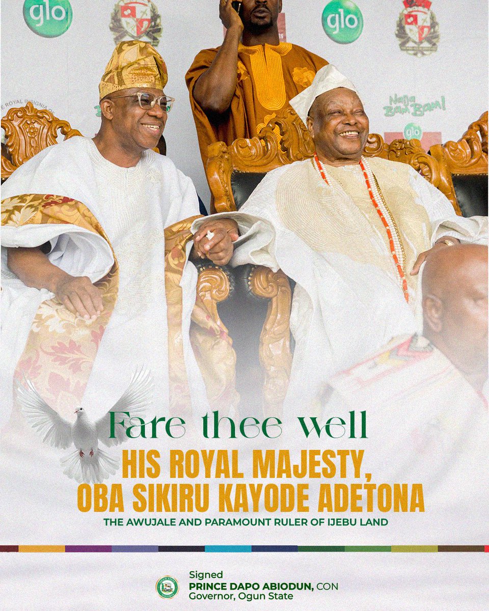 Death - Obituary News: Oba Sikiru Kayode Adetona: Ijebuland's Beloved Monarch Passes