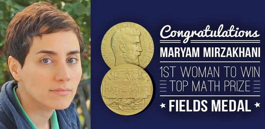 Death - Obituary News: Title: "Remembering Maryam Mirzakhani: A Mathematical Luminary"  

MaryamMirzakhani  
OnThisDay  
FieldsMedal  
WomenInSTEM  
Math
