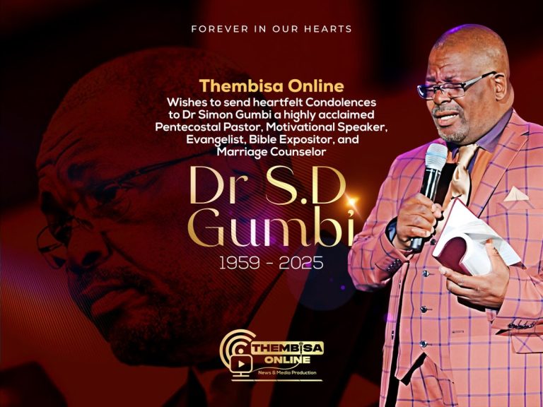 Death - Obituary News: Tragic Loss: Pastor Dr SD Gumbi Dies at 66