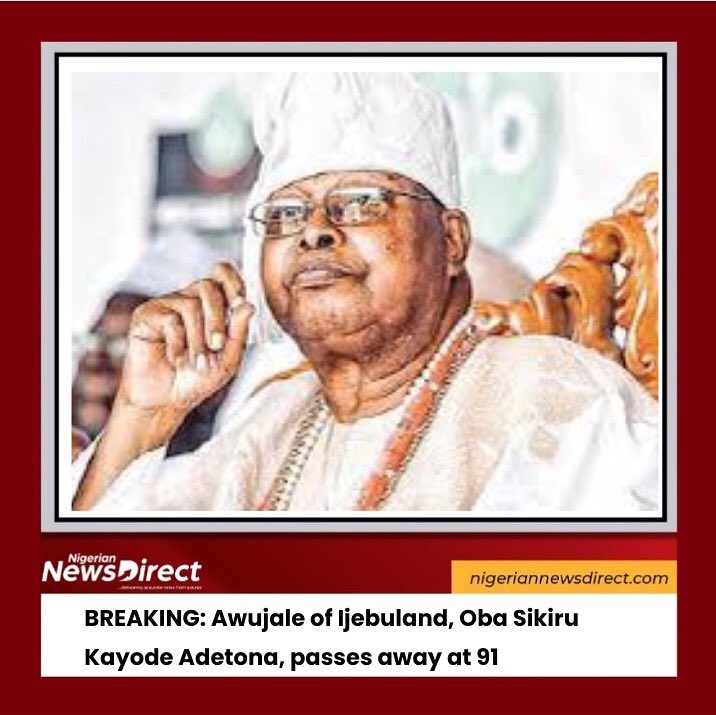 Death - Obituary News:  leaves a legacy of progress and tradition in Ijebuland.