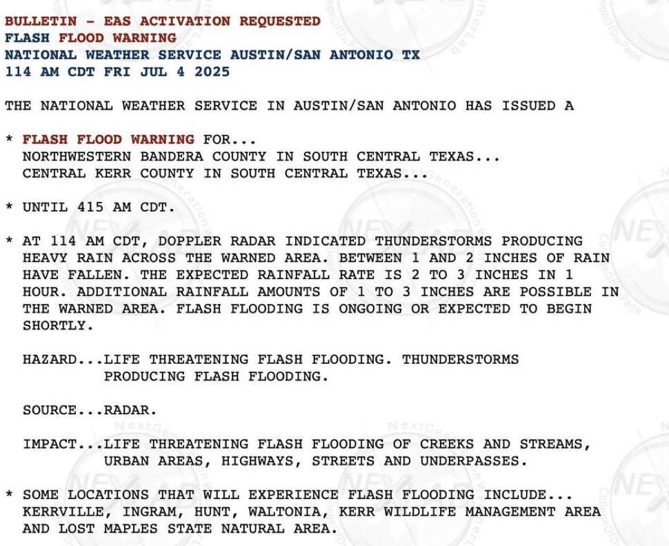 Flooding in Kerrville: NWS Warned, But Who's Really to Blame?