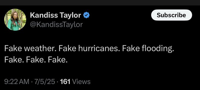 Georgia GOP Candidate Claims Texas Flood Deaths Are "Fake!"