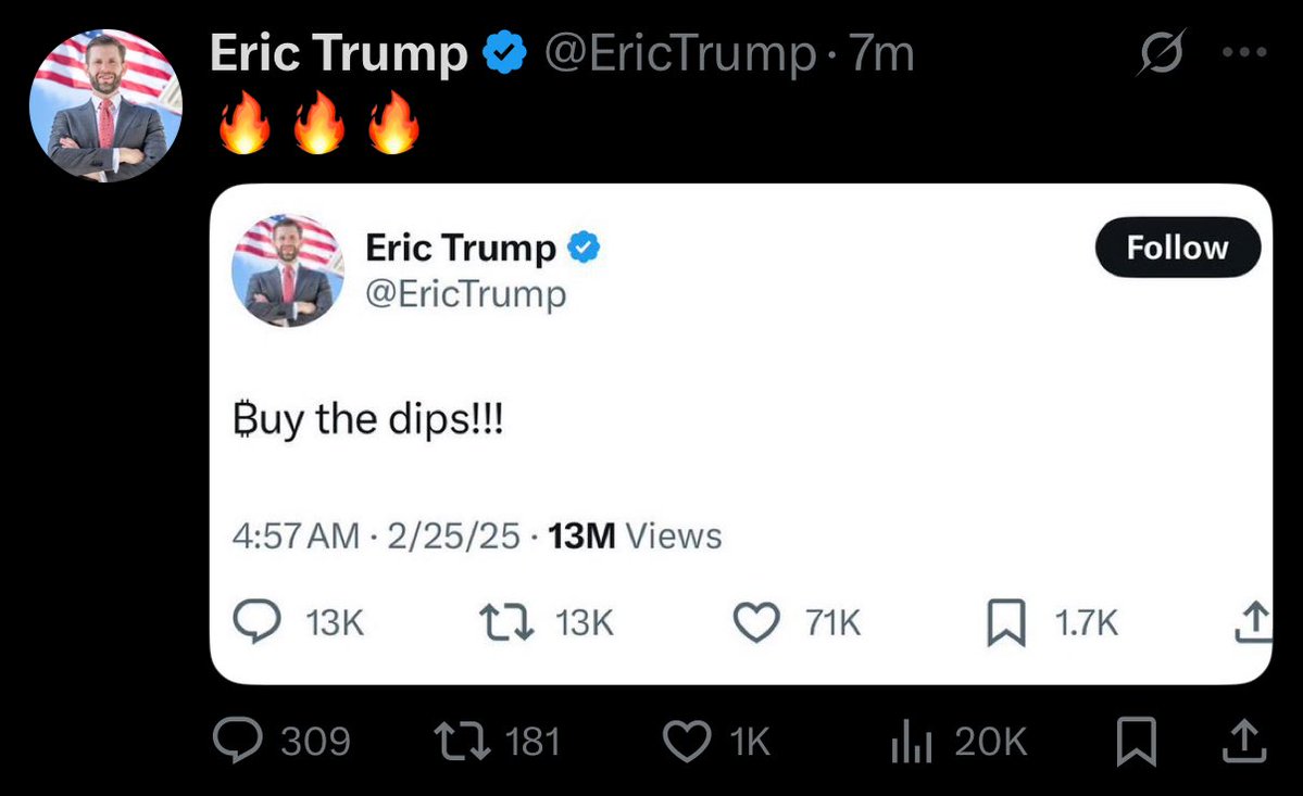 JUST IN: Eric Trump’s Bold Bitcoin Bet Sparks Outrage! —  Eric Trump investment strategy, cryptocurrency market insights, buy the dips cryptocurrency 2025