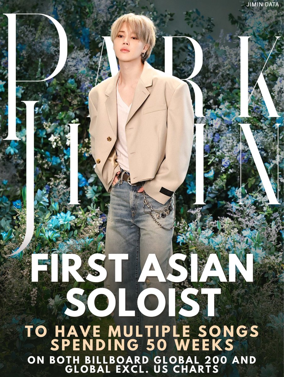 Jimin Makes History: FIRST Asian Soloist with 50 Weeks on Charts!