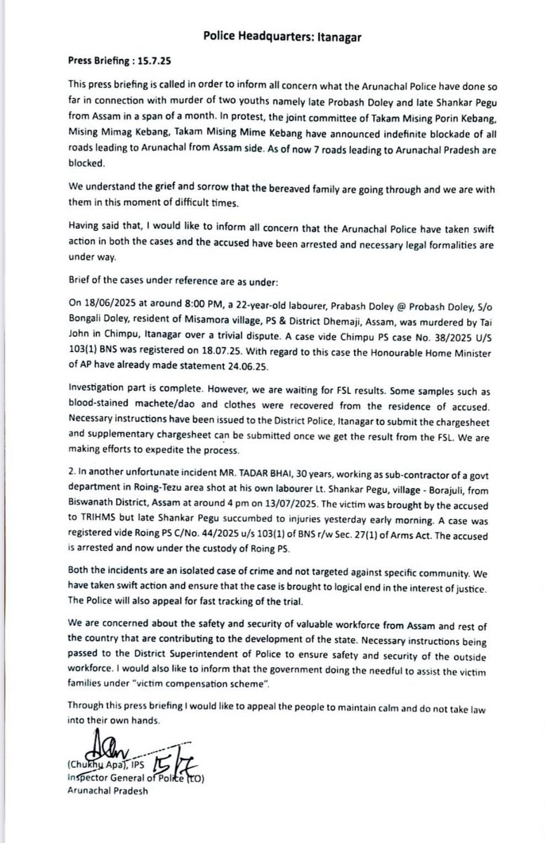 Justice or Compromise? Assam’s Road Blockade Ends Abruptly! —  Mising community justice, Arunachal Pradesh youth violence, TMPK road blockade news