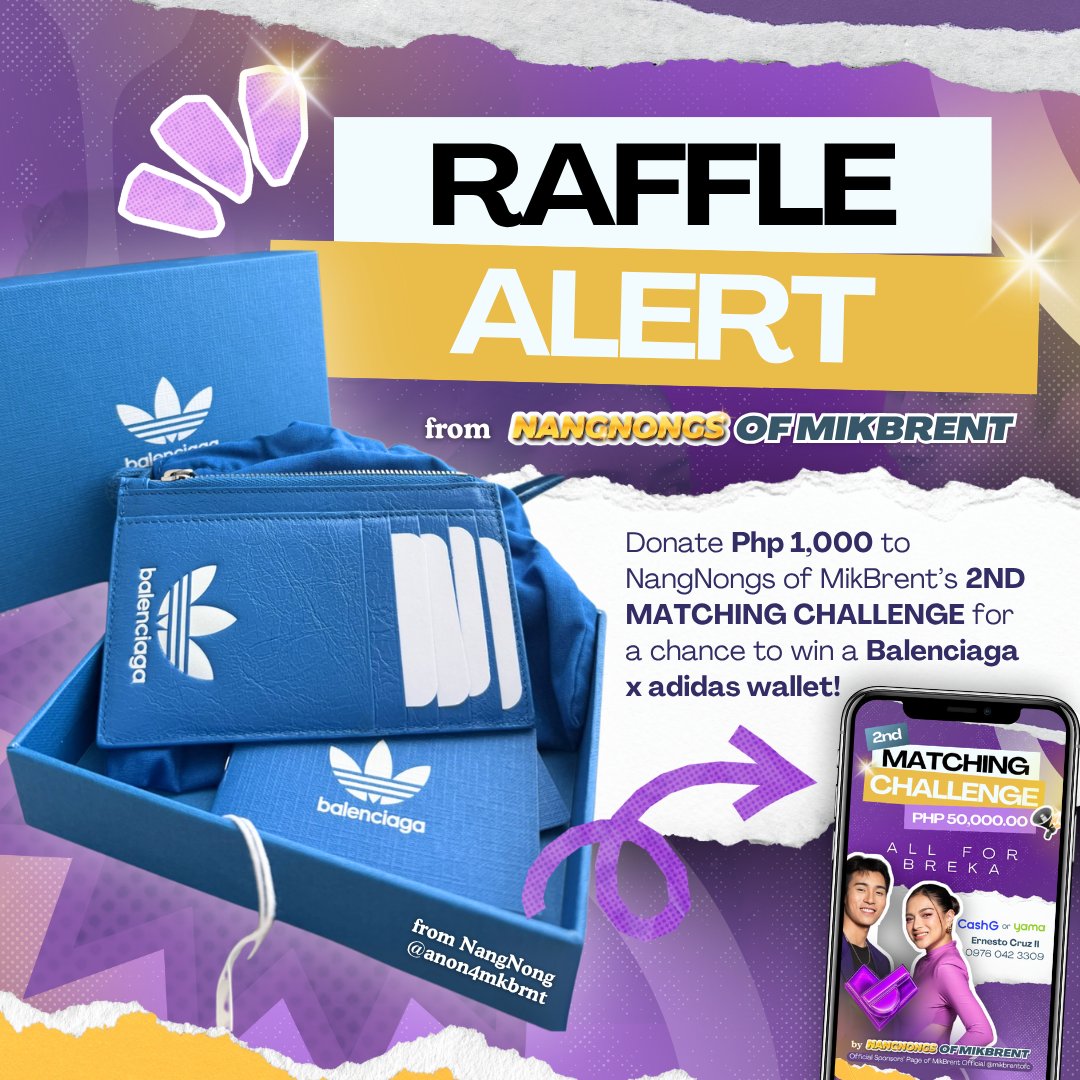 📢 RAFFLE ALERT! Donate ₱1K for a chance to win Balenciaga x adidas!