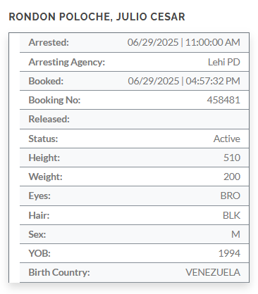 🚨 Shocking Arrest: Venezuelan Man Charged with Rape of Minor!