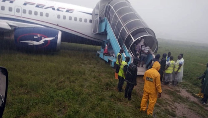Shocking Incident: Air Peace Plane Skids Off Runway! —  Air Travel Incident, Port Harcourt Airport Updates, Flight Safety News