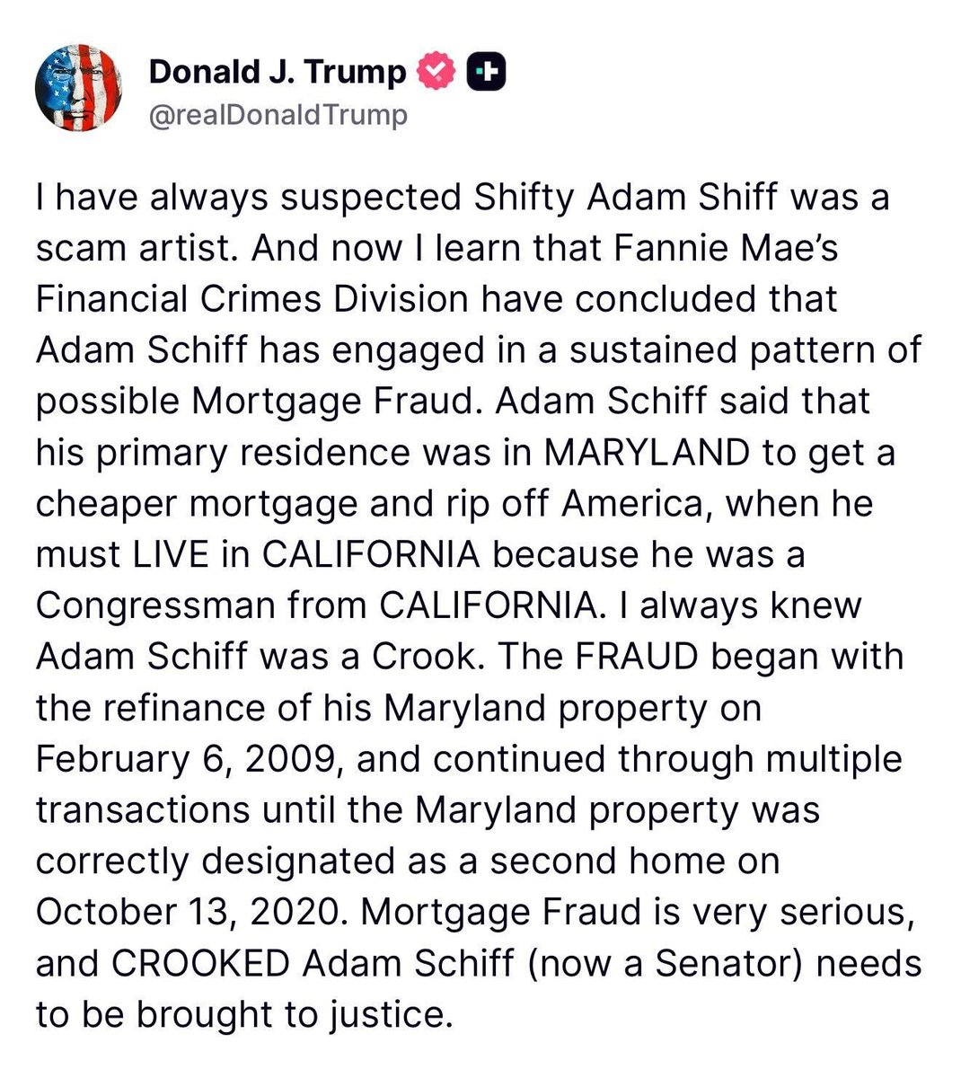 Shocking Revelation: Adam Schiff's Alleged Mortgage Fraud! —  Mortgage Fraud Scandal, Fannie Mae Investigation 2025, Adam Schiff Real Estate Controversy
