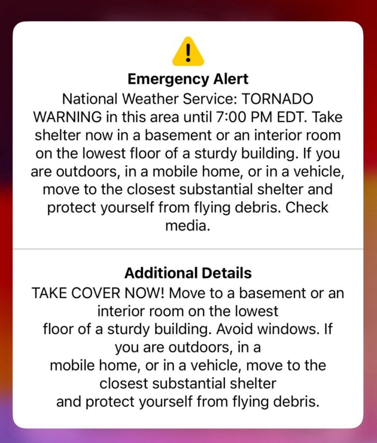 Shocking Video Emerges: Tornado Warning Sparks Panic in Bowie!