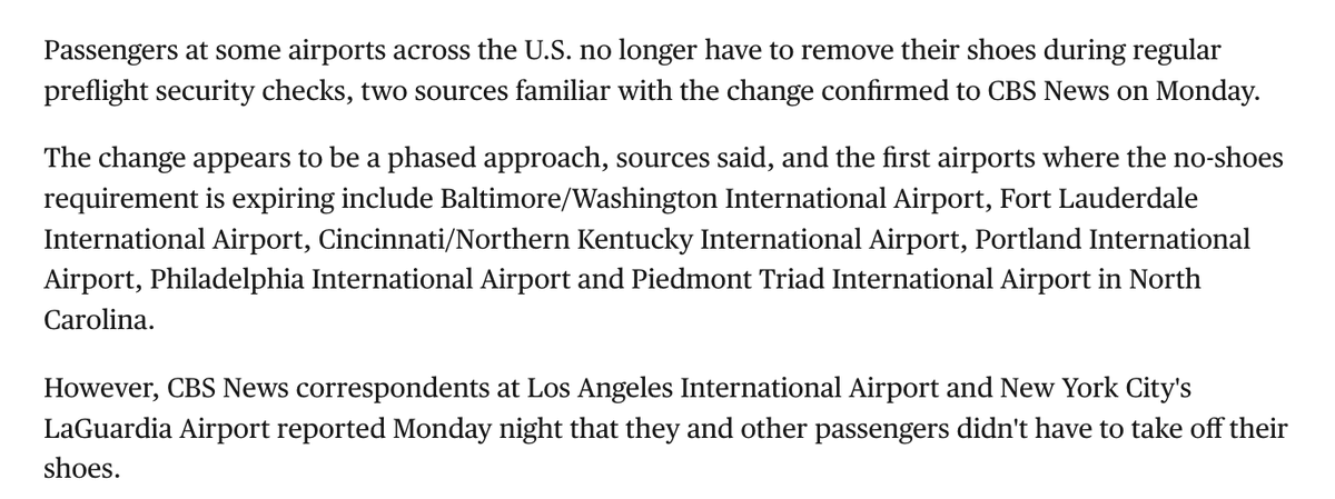 TSA Shocks Travelers: No More Shoe Removal at Security Checks!