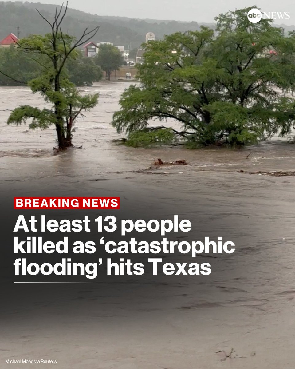 Texas Floods Claim 13 Lives; 20+ Still Missing Amid Catastrophe