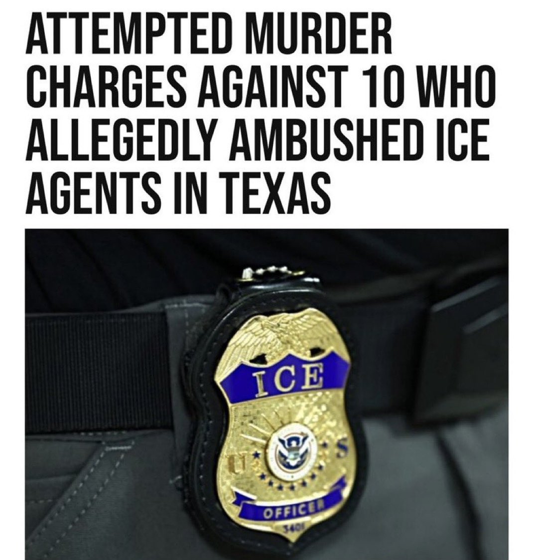 Texas Plot to Ambush ICE Agents: Ten Arrested for Attempted Murder!