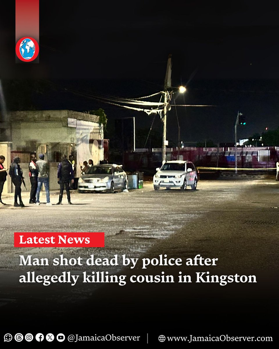 Tragic Family Feud: Police Shoot Man After Stabbing! —  police shooting news Kingston, fatal stabbing incident Rae Town, cousin murder case 2025