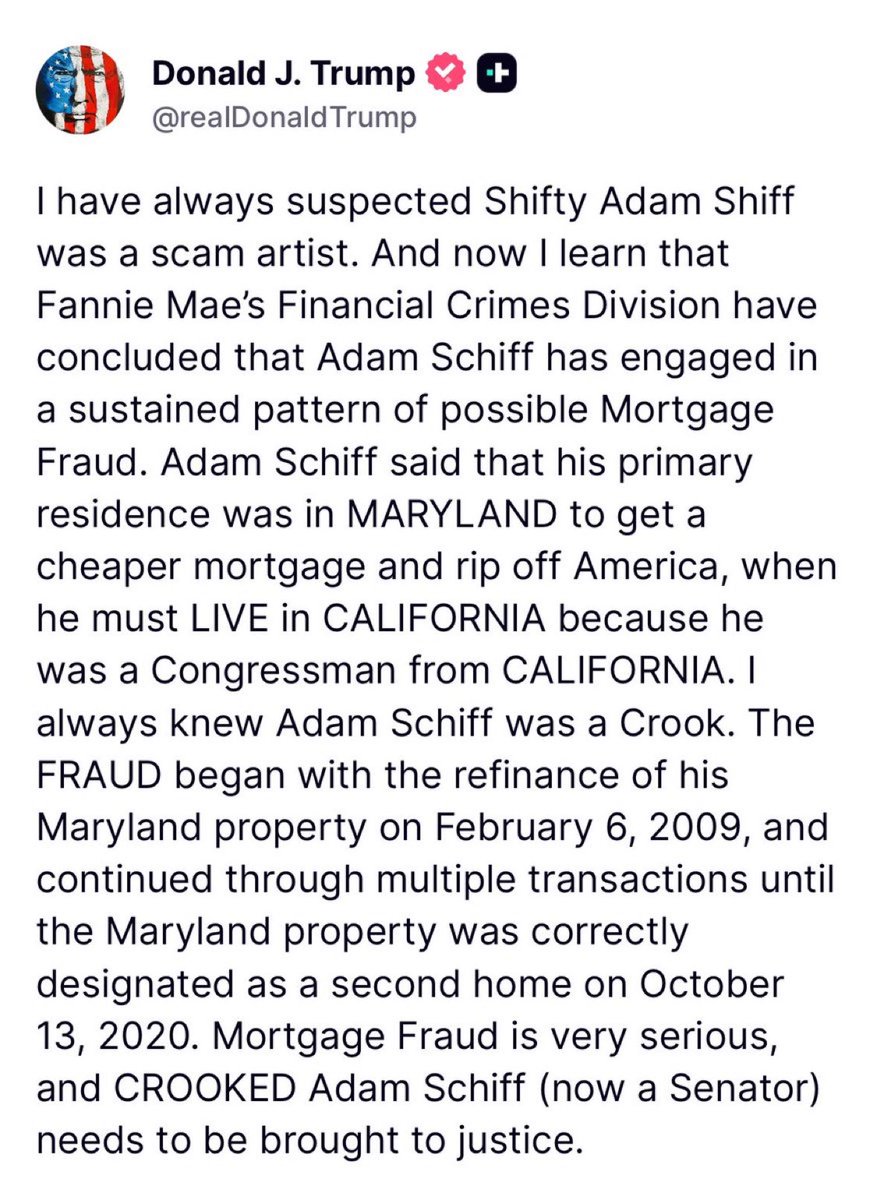 Trump Accuses Schiff of Shocking Mortgage Fraud Scheme! —  Trump Schiff allegations, mortgage fraud investigation 2025, political corruption claims