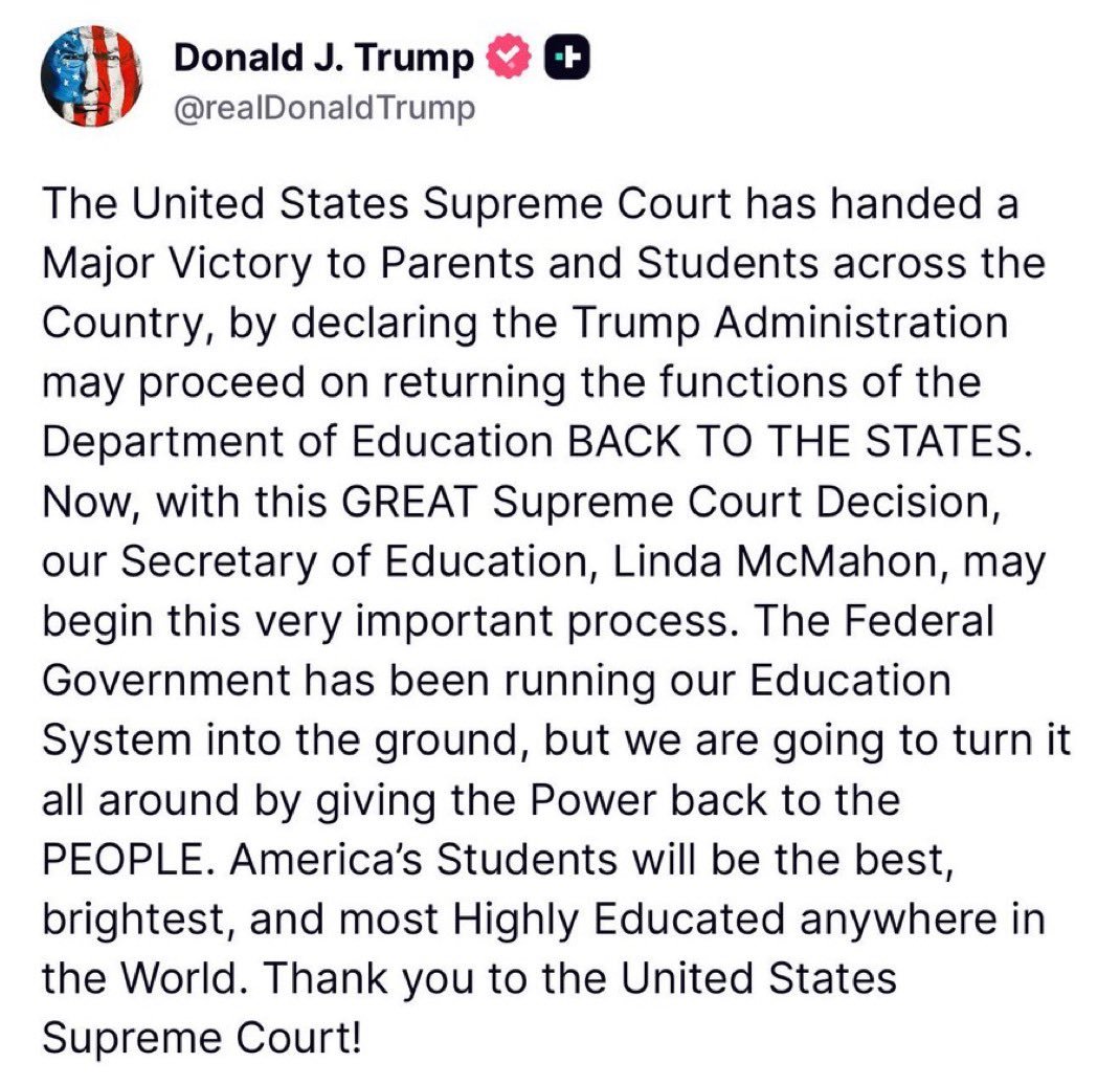 Trump's Bold Move: Education Powers Shift Back to States! —  Supreme Court Education Reform, Trump Education Policy Update 2025, State Control of Education Functions