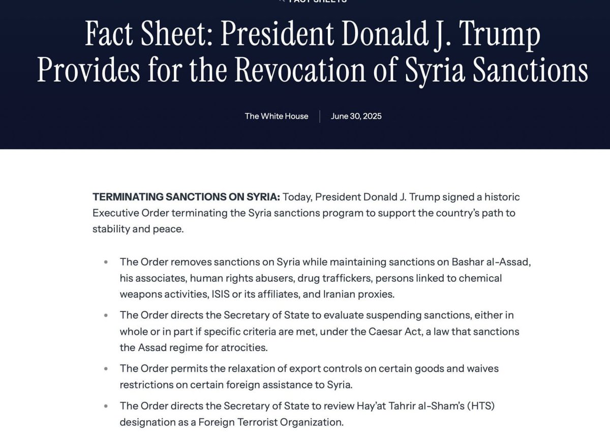 Trump's Shocking Move: Lifts Syria Sanctions, Targets Assad!