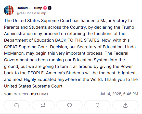 Trump's Supreme Court Win: A Bold Move for Education? —  Supreme Court Rulings Impact, Trump Education Agenda 2025, Legal Wins for America