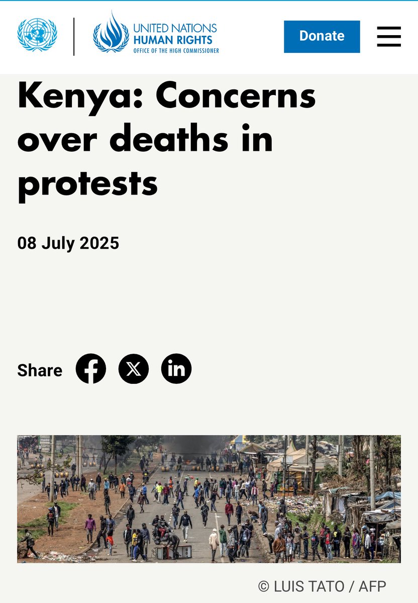 UN Human Rights Chief Condemns Kenya's Deadly Protest Response