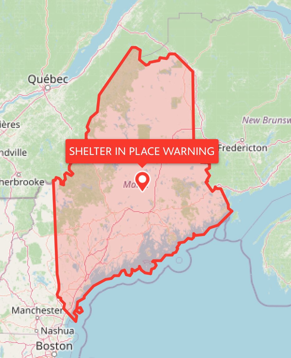 Accidental 'Shelter in Place' Alert Shocks Maine! —  Emergency Alert System, Maine Safety Update, Statewide Shelter Advisory
