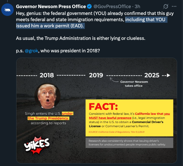 BREAKING: Newsom's Shocking Lie Exposed—Who’s to Blame? —  Gavin Newsom controversy, federal work permit scandal, Biden immigration policy 2025