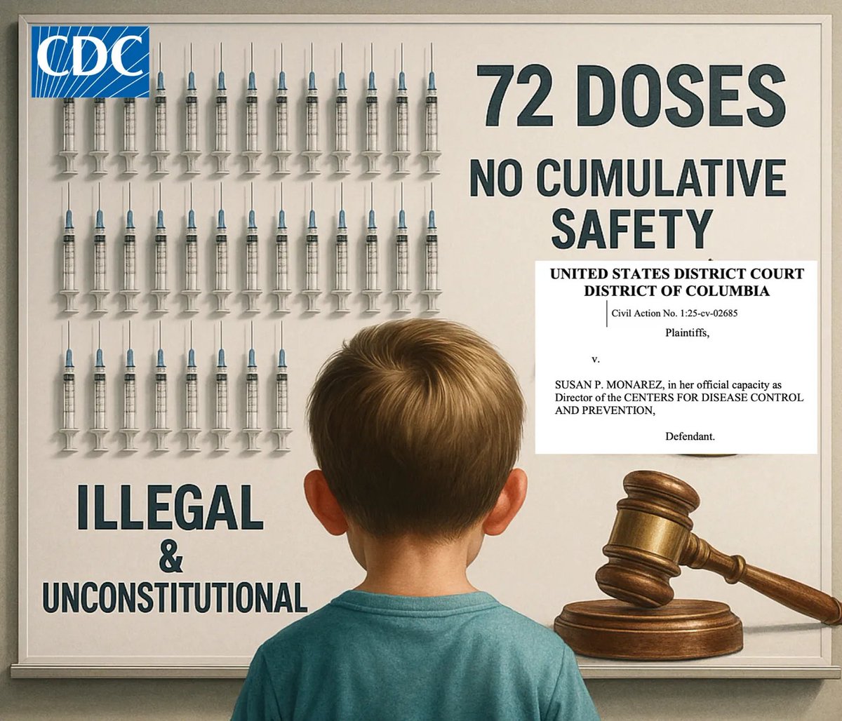 CDC's 72-Dose Vaccine Schedule Sparks Major Controversy! —  Childhood Vaccine Controversy, Illegal Vaccine Mandates, CDC Vaccine Lawsuit 2025