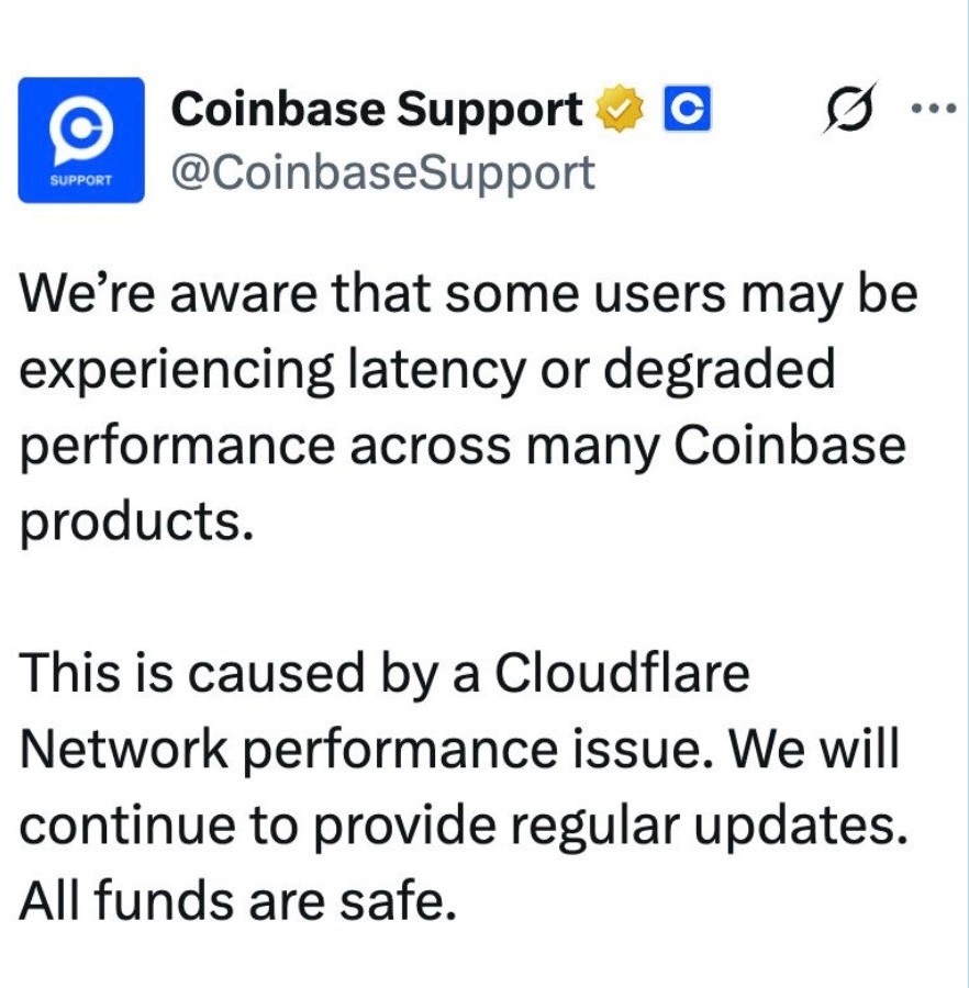 Coinbase Users Frustrated: Is Cloudflare to Blame? —  Coinbase outage news, Cloudflare network issues, cryptocurrency performance problems