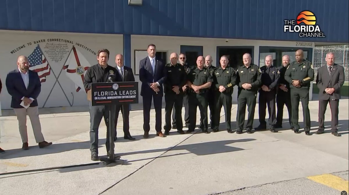 DeSantis Unveils 'Deportation Depot': Controversial Move! —  Illegal immigration detention centers, Florida immigration policy 2025, DeSantis immigration enforcement