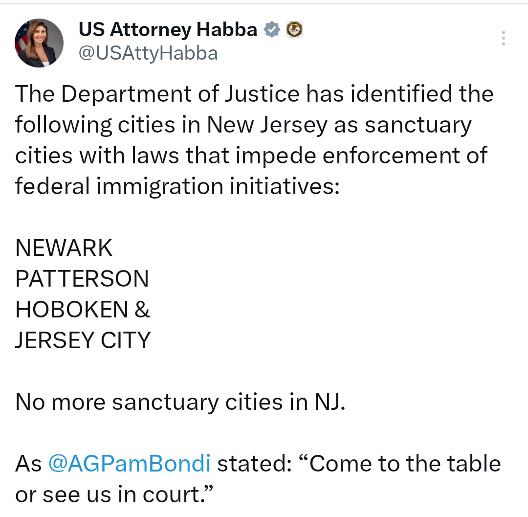 DoJ's Shocking List: Sanctuary Cities Under Fire! —  Sanctuary city policies in New Jersey, law enforcement challenges in Newark and Camden, 2025 impact of sanctuary cities on crime rates