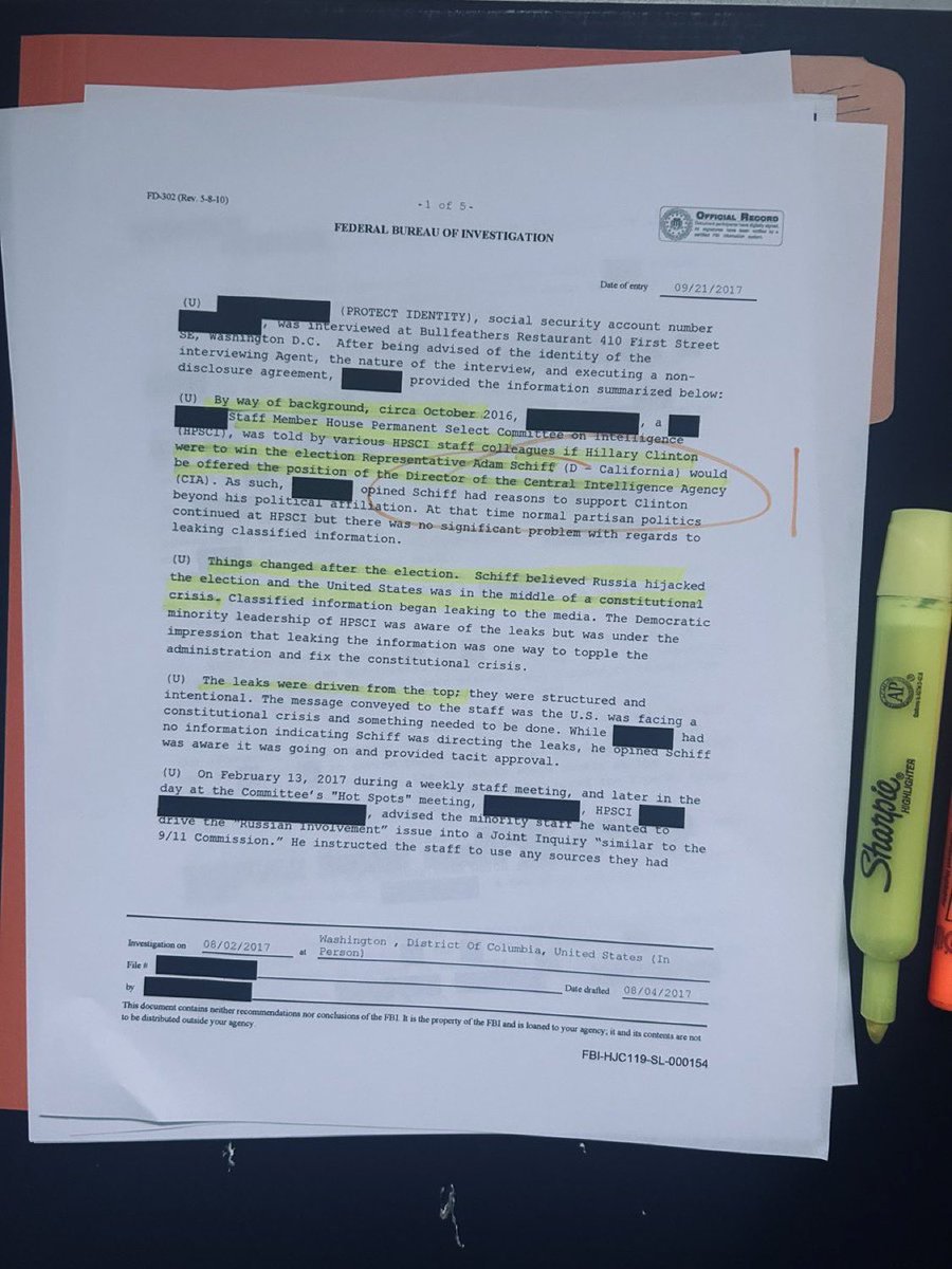 FBI Memo Reveals Shocking CIA Director Plot! —  FBI declassified documents, Adam Schiff CIA nomination, House Intelligence Committee revelations