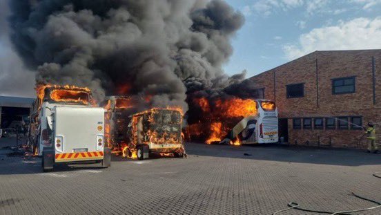 JUST IN: Fireball Erupts at Jet Park, Boksburg! —  Greyhound Bus Fire Incident Boksburg, Jet Park Bus Fire News 2025, Public Transportation Safety Boksburg